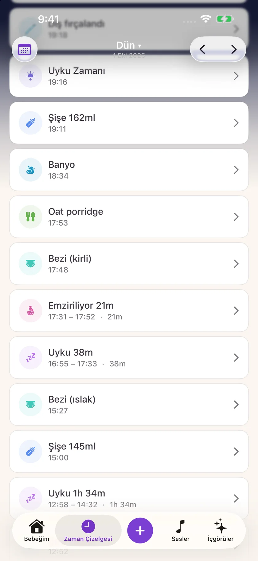 Zuzu — Uyku ve uyanıklık zamanlaması (tr)